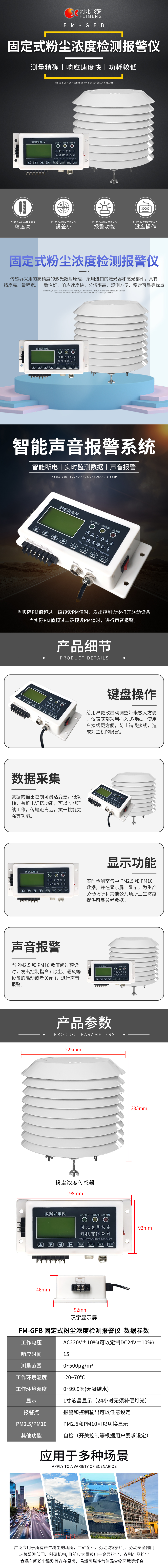 FM-GFB 固定式粉塵濃度檢測(cè)報(bào)警儀